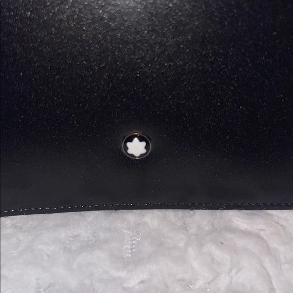 New Montblanc Meisterstück Bi-fold Slim Leather Unisex Long Wallet Black - Picture 3 of 9